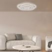 Immagine di Plafoniera Moderna Design Led CCT 3000k+4500k Sarah Bianco Be Light