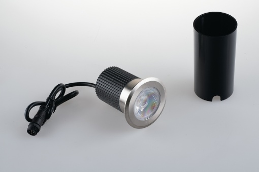 Immagine di Segnapasso Rotondo Da Incasso Calpestabile Led 10w RGB 24V IP67 Runner Intec Light