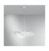 Immagine di Lampadario Bianco Metallo Curvo Decoro Foglie RHEI-LEAF-S60 Fan Europe