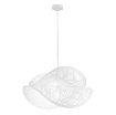 Immagine di Lampadario Soggiorno Doppia Vela Metallo Curvo Decoro Foglie I-RHEI-LEAF-S5060 Fan