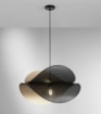 Immagine di Lampadario Nero Oro Per Sala Da Pranzo Vele Metallo Forato I-RHEI-DOT-S5060 Fan Europe