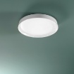 Immagine di Plafoniera Moderna 50cm Plastica Bianca Bordo Diamantato Led 40w Funzione CCT Kaos Fan