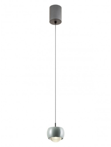 Immagine di Lampada A Sospensione Per Isola Cucina Led 12w 3000k Luce Sopra e Sotto Aves Grigio Smarter