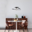 Immagine di Lampadario a Sospensione Nero Moderno Spirale Spring D.50 cm Be Light