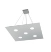 Immagine di Lampadario Squadrato Design Moderno 5 Luci Led Gx53 1127 S5 Area Top Light