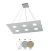 Immagine di Lampadario Per Tavolo Rettangolare Moderno 6 Luci Led Gx53 1127 S6R Area Top Light