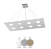 Immagine di Lampadario Led Squadrato Per Soggiorno 8 Lampadine Gx53 1127 S8R Area Top Light