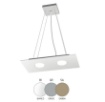 Immagine di Sospensione Cucina Moderna Led 2 Luci Gx53 1127 S2R Area Top Light