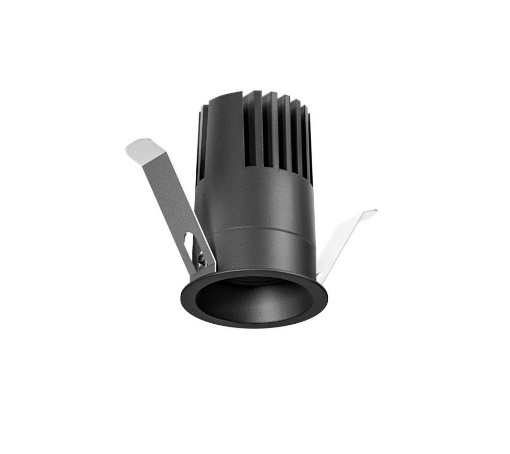 Immagine di Faretto Nero Ad Incasso Per Controsoffitti 52mm Led 10w 3000K Ottica 50 GFA1413C Gea