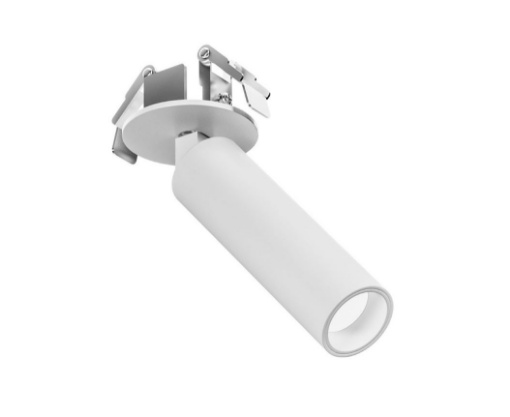 Immagine di Faretto Per Controsoffitto Cilindro Bianco Orientabile Led 7W 2700k/3000k GFA1480 Gea