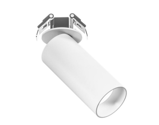 Immagine di Spot Cilindro Orientabile Bianco Da Incasso Farertto Led 12w Ottica 38 Gea GFA1482