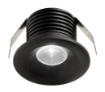 Immagine di Faretto Led Nero 45mm Da Incasso Rotondo 3w 3000k/4000k Ottica 38 GFA1081 Gea