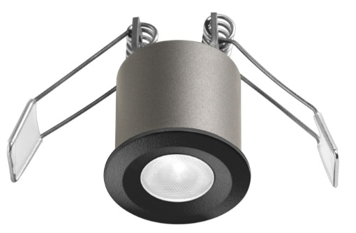 Immagine di Faretto Nero Rotondo da Incasso Led 3w GFA1091 Ottica 38° Gea Led