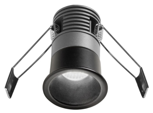 Immagine di Faretto Nero Rotondo da Incasso Led 5w GFA1111 Ottica 40° Gea Led