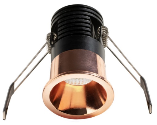 Immagine di Faretto Rotondo Oro Rosa per Incasso Led 5w GFA1112 Ottica 40° Gea Led