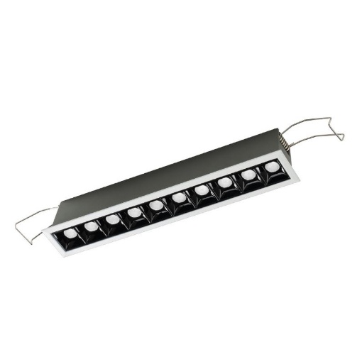 Immagine di Faretto Multiplo Da Incasso 10 Luci Led 20w 3000k o 4000k Ottica 30° GFA1121 Gea Led