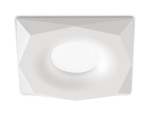 Immagine di Faretto Incasso Bianco Design Sfaccettato 94x94mm GFA1180 Gea Led