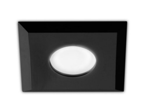 Immagine di Faretto GFA1191 Quadrato Nero da Incasso per Controsoffitti 1xGU10 Gea Led