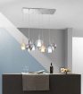 Immagine di Lampadario Moderno Vetri Multicolor Per Tavolo Soggiorno Pirex S7 Fan Europe