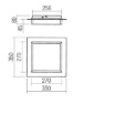 Immagine di Plafoniera Quadrata Bianca Led 28w CCT 3000k 6500k Perimetro Smarter