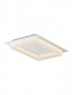 Immagine di Plafoniera Bianca Rettangolare Cornice Led 36w CCT 3000k - 6500k Perimetro Smarter