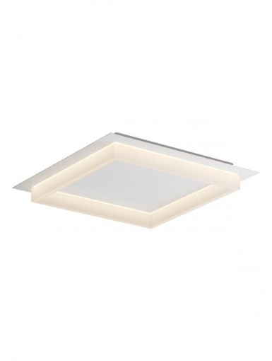 Immagine di Plafoniera Led Quadrata Bianca Con Funzione CCT 40w Perimetro Smarter