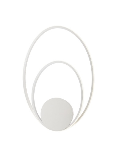 Immagine di Lampada Led Ovale Moderna Bianca Da Parete Soffitto Nexus 45w 3000k 4000k Smarter