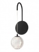 Immagine di Applique Led Luce Decorativa Sfera Pendente Acrilico 4w 3000k Nero Gianet Smarter