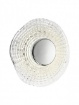 Immagine di Applique Led Decorativa Cromo Piatto Vetro 20cm Reef Smarter