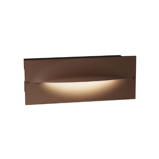 Immagine di Lampada Led segnapassI Incasso Muro Marrone IP65 Da Esterno GES2002 Gea Led