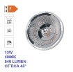 Immagine di Lampadina LED AR111 Attacco G53 13w 4000k 940Lm Luce Naturale Ottica 45gradi