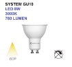 Immagine di Lampadina System GU10 LED 8W 3000K 780Lm 60° IP40 Beneito Faure