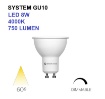 Immagine di Lampadina System Dimmerabile GU10 Led 8W 4000K 750Lm Ottica 60 Beneito Faure