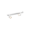 Immagine di Lampada Da Parete Soffitto Due Faretti Led GU10 Mini Cilindri Orientabili Isla Micro Top Light