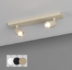 Immagine di Lampada Da Parete Soffitto Due Faretti Led GU10 Mini Cilindri Orientabili Isla Micro Top Light