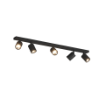 Immagine di Lampada Binario Fisso Con 5 Faretti Led Orientabili Da Parete Soffitto Kora Top Light