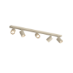 Immagine di Lampada Binario Fisso Con 5 Faretti Led Orientabili Da Parete Soffitto Kora Top Light