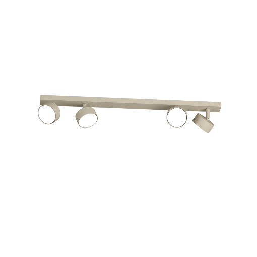 Immagine di Plafoniera Illuminazione A Binario 70cm Con 4 Faretti Orientabili Led Gx53 Edra Top Light