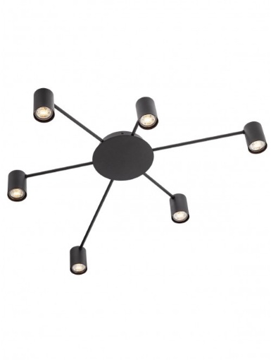 Immagine di Lampada Soffitto Con 6 Cilindri Faretti Led GU10 Noa Smarter