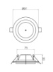 Immagine di Faretto Incasso Led 5w 4000k Con Cornice Vetro Rotondo ST 205 Smarter 