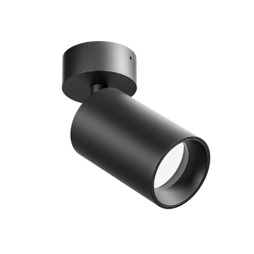 Immagine di Faretto Soffitto Nero Cilindro Orientabile GU10 Senza Incasso GFA1395 Gea Led