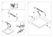 Immagine di Plafoniera Quadrata Plastica Bianca Sham Led 6w 3000k 4000k GFA763 Gea