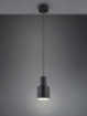 Immagine di Sospensione Da Penisola Pendente Bicchiere Metallo Nero Agudo Trio Lighting