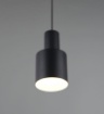 Immagine di Sospensione Da Penisola Pendente Bicchiere Metallo Nero Agudo Trio Lighting