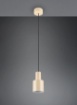 Immagine di Lampada A Sospensione Beige Bicchiere Cilindro Per Isola Cucina Agudo Trio Lighting