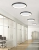 Immagine di Plafoniera Soggiorno Design Anello Led 59w Con Funzione CCT Dimmerabile Cardona Trio