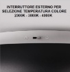 Immagine di Plafoniera Soggiorno Design Anello Led 59w Con Funzione CCT Dimmerabile Cardona Trio