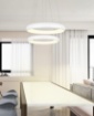 Immagine di Lampadario Per Tavolo Anello Led 29W Con Regolazione Colore Luce e Intensità 46cm Cardona Trio