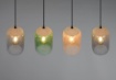 Immagine di Lampadario Bocce Vetro Riciclato Multicolor  Per Tavolo Pranzo Cork Trio