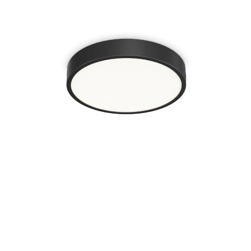 Immagine di Plafoniera Ray Ideal Lux Led 26w CCT 3000k/4000k 40cm IP44 Bianco o Nero